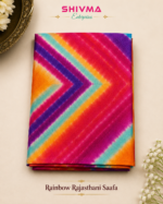 Rainbow Rajasthani Saafa Fold View