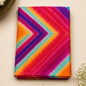Rainbow Rajasthani Saafa Fold View